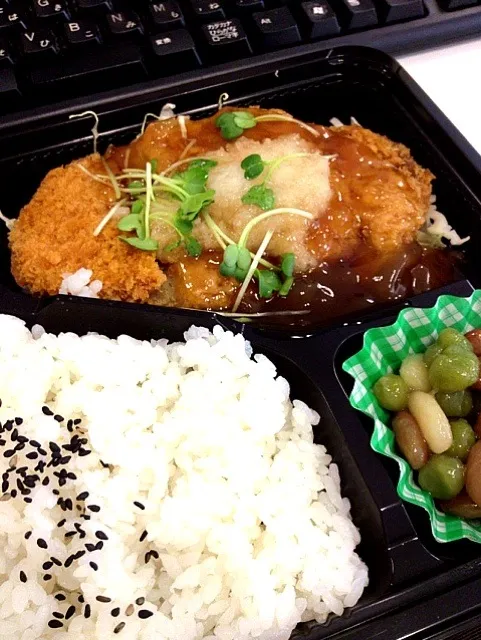 おろしカツ弁当430円|しばお（≧∇≦）さん