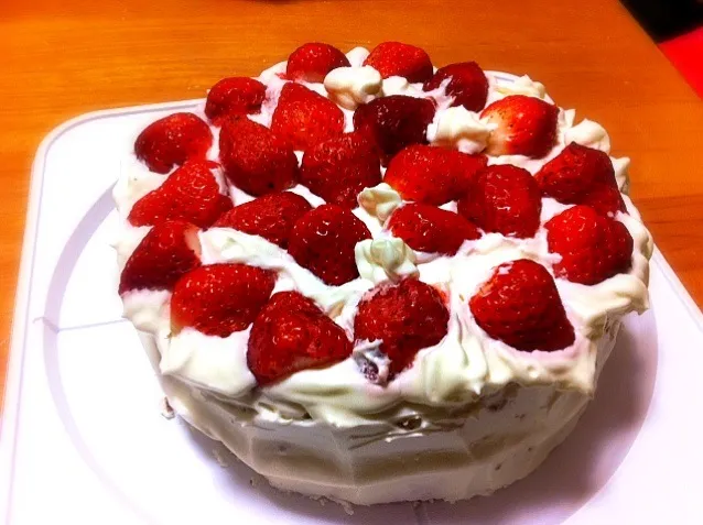 Snapdishの料理写真:退職時に利用者さんが作ってくれたケーキ|masumi.iさん