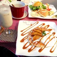 心斎橋駅近くのパンケーキ(*^^*)|柴田花緒さん