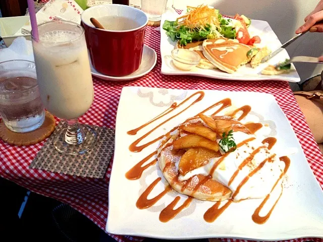 Snapdishの料理写真:心斎橋駅近くのパンケーキ(*^^*)|柴田花緒さん