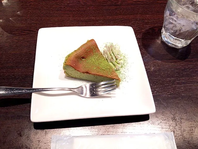 Snapdishの料理写真:抹茶のチーズケーキ|みゆさん