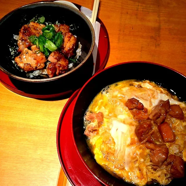 京都にて炭火焼丼＆親子丼|まみさん