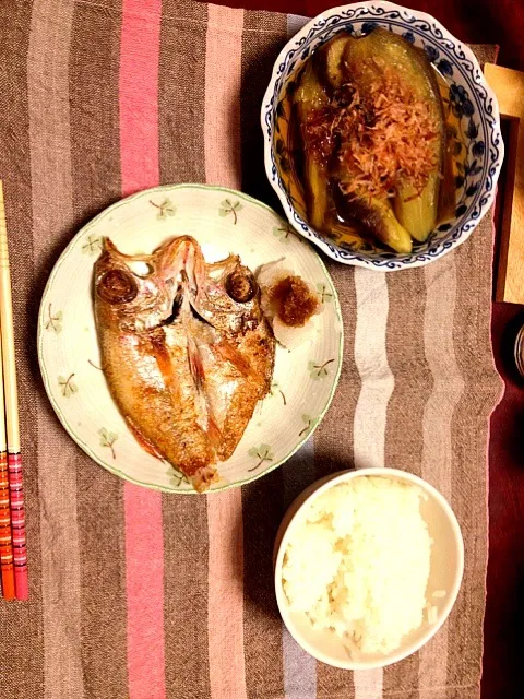 のどぐろと茄子の煮浸し|愛さん