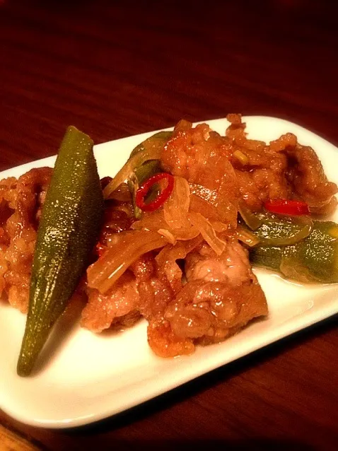 本日のお通し♪豚肉とオクラの南蛮漬け|ヨーコさん