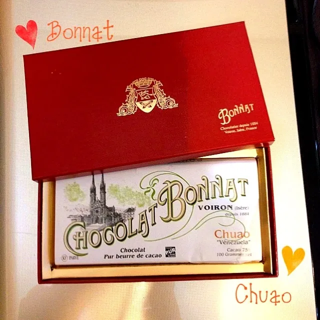 幻のチョコレート🌟Bonnat☆Chuao♥フランスでも入手困難(=ﾟωﾟ)ﾉな板チョコ|カオルン♪さん