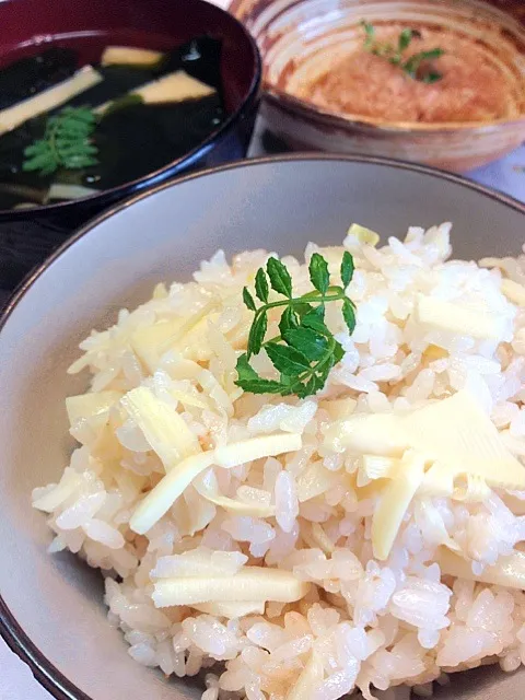 タケノコ尽くしの朝ごはん|イノウエシンゴさん