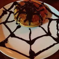 Snapdishの料理写真:スパイダーパンケーキ|hirotakaさん