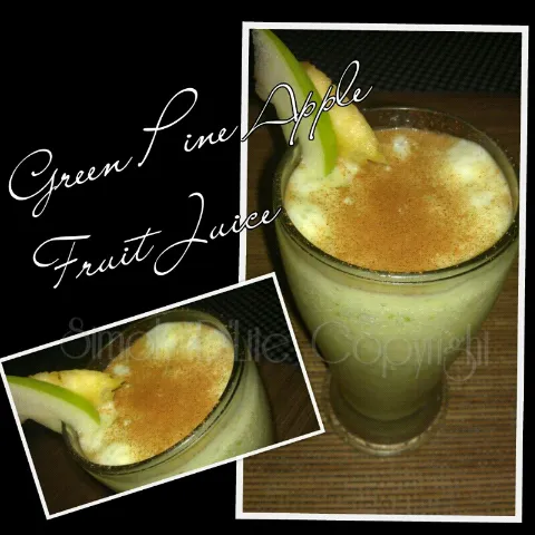 Snapdishの料理写真:Green Pine Apple Fruit Juices|Shaqeizhaさん