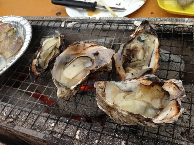 Snapdishの料理写真:牡蠣BBQ|kimie oshimaさん