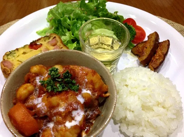 Snapdishの料理写真:カフェ風 晩ご飯〜😋💓|みほままこさん