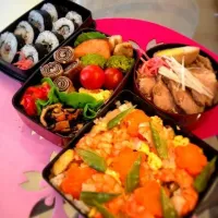 Snapdishの料理写真:五目ちらし寿司弁当|みえさん