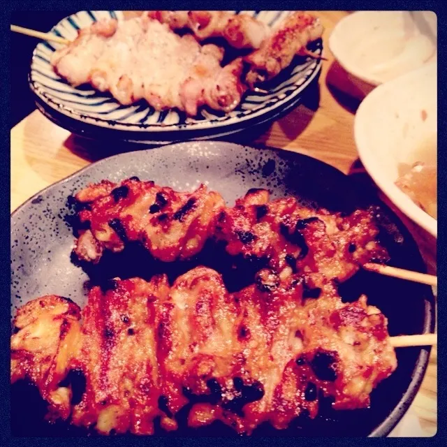 串焼きもつ(味噌ダレ)と肉巻き生姜！|🇯🇵ともこちゃん。さん