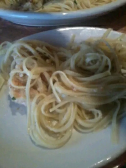 Lunch, Pasta with shrimp :) at Canolies, 2 food portions|Anaさん