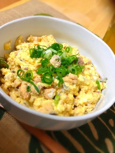 Snapdishの料理写真:鮭缶の玉子丼|寺尾真次さん