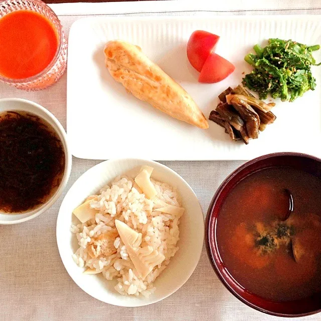 タケノコご飯とシジミのお味噌汁|長谷川裕子さん