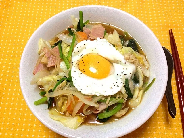 野菜たっぷり醤油ラーメン|♡よっしー♡さん