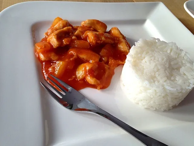 Rise with sweet and sour chicken|Lenny Sparaさん