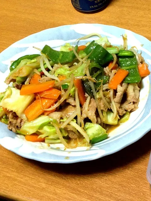 Snapdishの料理写真:肉と野菜のみそ炒め|パコダテ人さん