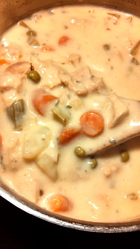 cauliflower cream chicken soup|tracyさん