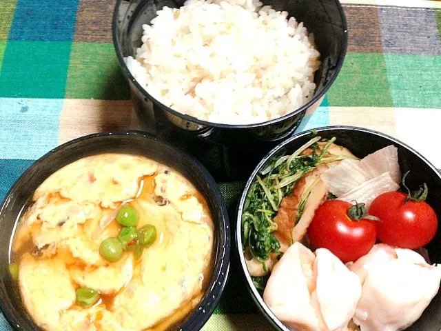 🌸かに玉 焼売 野菜炒め 弁当🌸|ゆ〜ちんさん