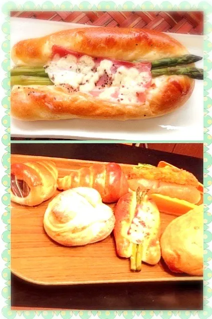 Asparagus bacon bread🍞アスパラベーコンパン|🌈Ami🍻さん