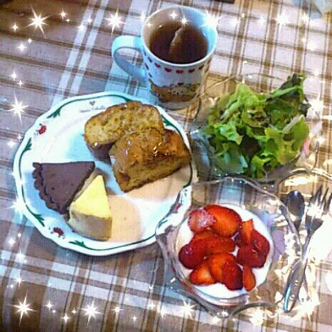 フランスパンのフレンチトースト|なな(´▽｀*)さん