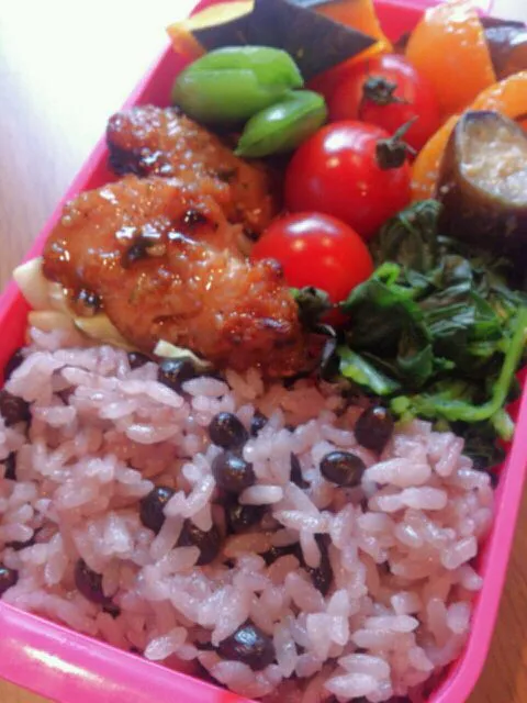 黒豆ご飯弁当|ちっちさん