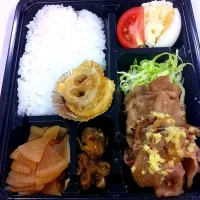 Snapdishの料理写真:生姜焼き弁当|まどろみさん