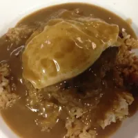 Loco moco with fried rice!|roxanne draganさん