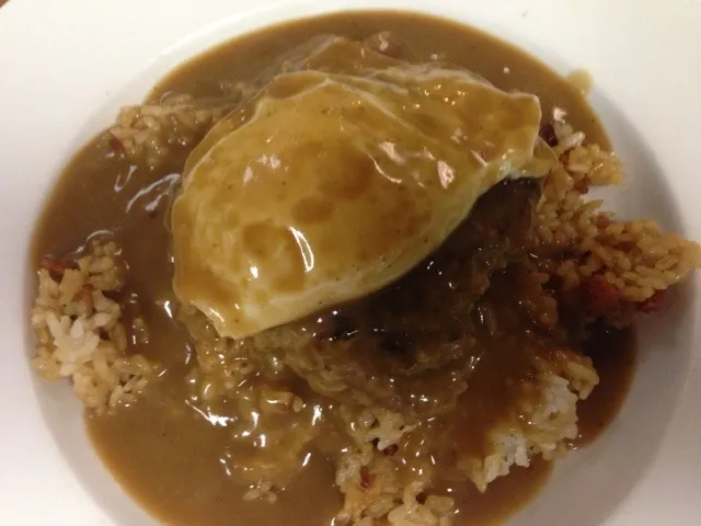 Loco moco with fried rice!|roxanne draganさん