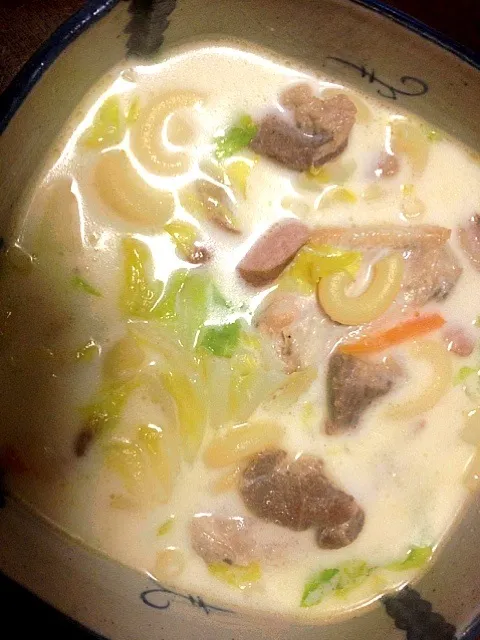 Snapdishの料理写真:My homemade Philippines sopas|garciaさん