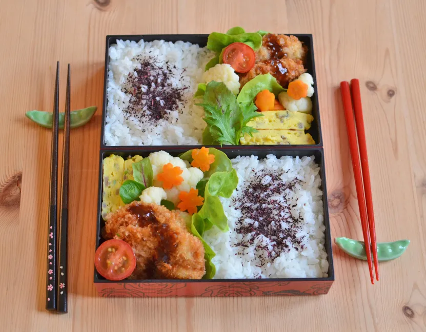 Snapdishの料理写真:bento lunch for two|Bento&co | 弁当箱専門店 京都さん