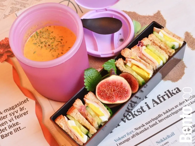 Soup and sandwich bento lunch|Bento&co | 弁当箱専門店 京都さん