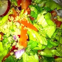 Snapdishの料理写真:Couscous veggie salad with almonds|Jessikaさん