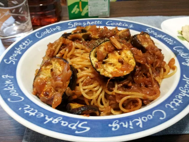 Snapdishの料理写真:なすのスパゲティ|リョウタさん