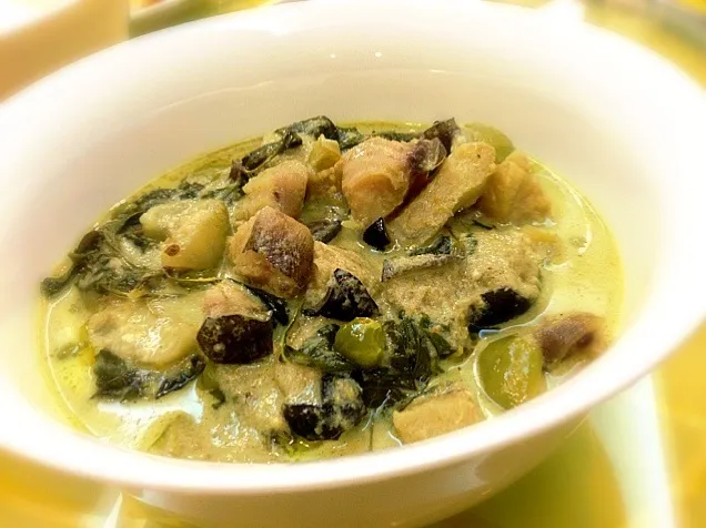 Snapdishの料理写真:แกงเขียวหวานเนื้อปลาคัง Thai Fish Green Curry|Pat Zaaさん