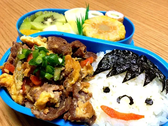 Snapdishの料理写真:春休みのお弁当☆豚とじ丼♪|satomiさん