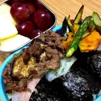 Snapdishの料理写真:春休みのお弁当☆シンプルに♪|satomiさん