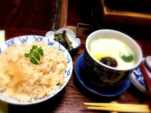 〆ゎ竹の子ご飯と茶碗蒸し🍴|多華琥さん