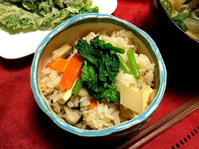 筍ご飯.菜の花入り。|恭子さん