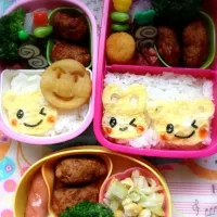 Snapdishの料理写真:春休みお弁当|ゆなひなさん