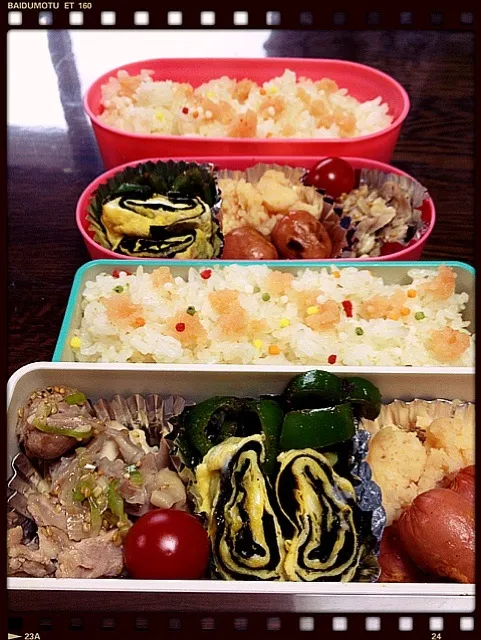 今日の私と娘のお弁当|えみちさん