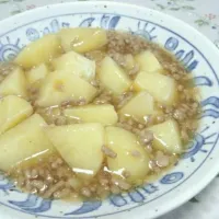 じゃがいものそぼろ餡掛け煮|ゆいさん