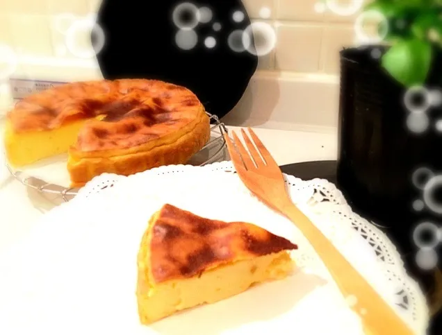 Snapdishの料理写真:Baked Pumpkin Cheesecake★南瓜のチーズケーキ|***さん