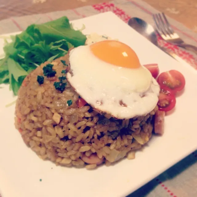 炊飯器でできちゃうカレーピラフ♪|おかなさん