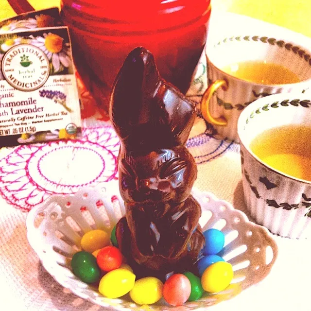 Snapdishの料理写真:🐤🌷 Easter Tea Party 🌷☕ PIERRE HERME chocolate|tayukoさん