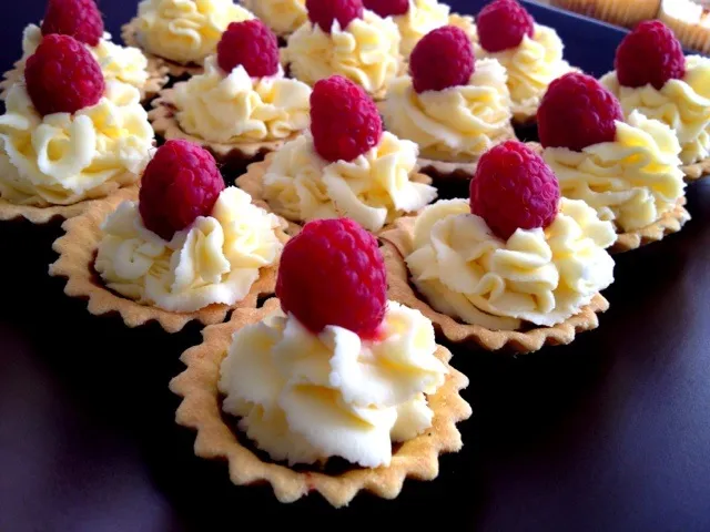 raspberry choc tarts|shafiyaさん