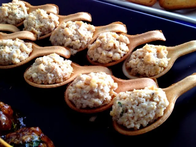 cheesy chicken canape|shafiyaさん