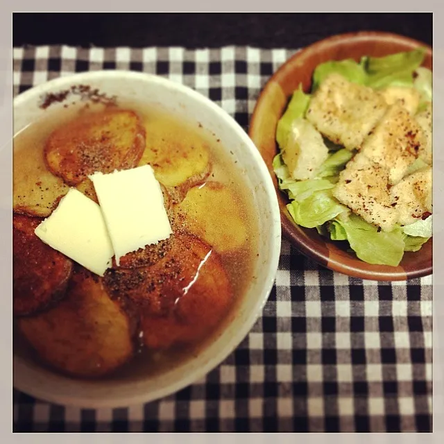 再現！ポテトラーメン♡＼(^o^)／|のんさん