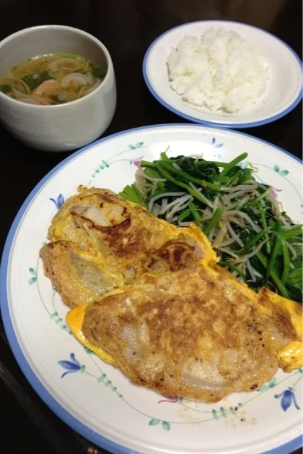 Snapdishの料理写真:ポークピカタ定食|Naoya Ishiharaさん